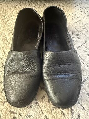 Cole Haan Black Leather Slip-On Loafers